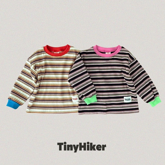 【2点送料無料】«予約»«TinyHiker» キャンディボーダートップス 2colors