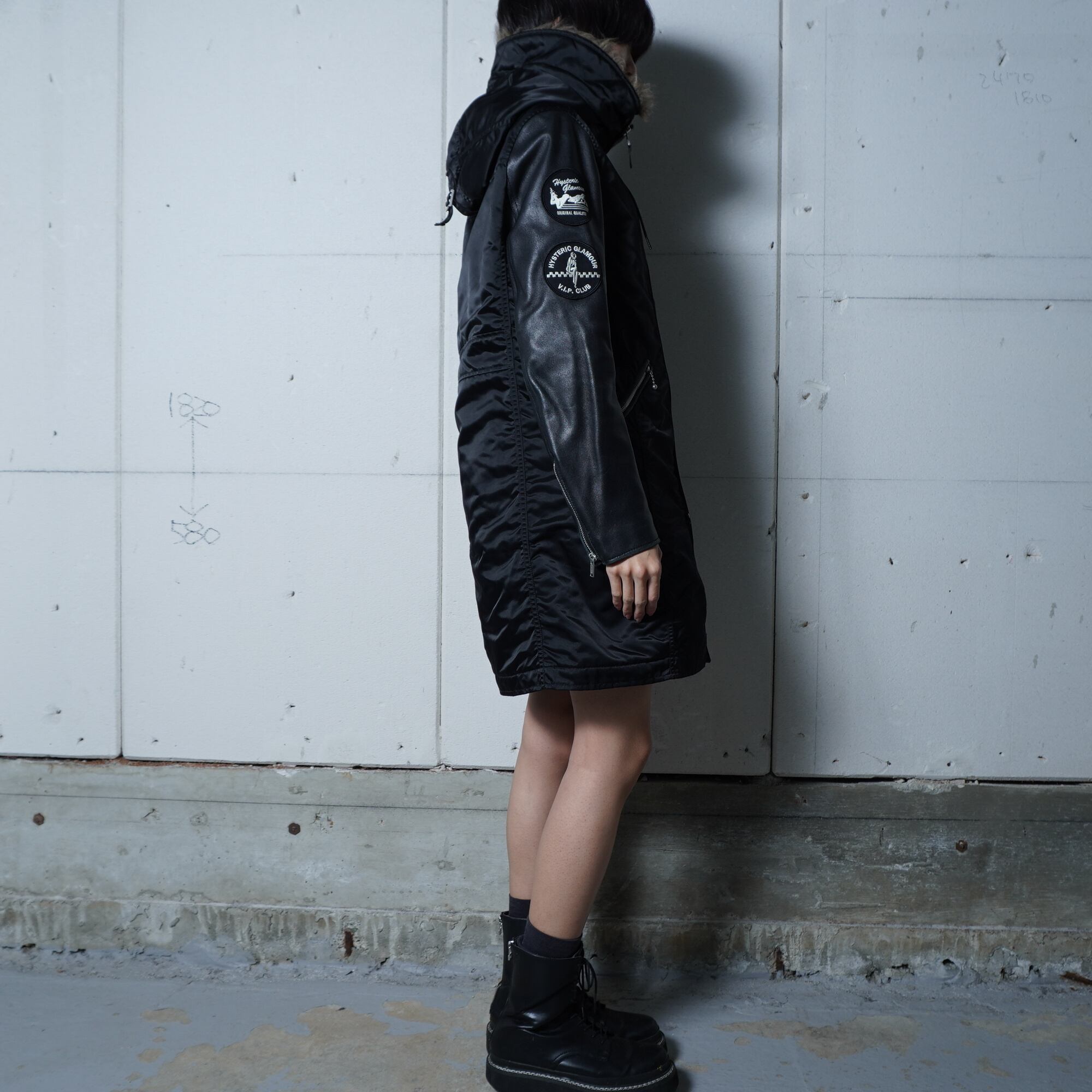 HYSTERIC GLAMOUR】ヒステリックグラマー Y2K プリマロフトラムレザー