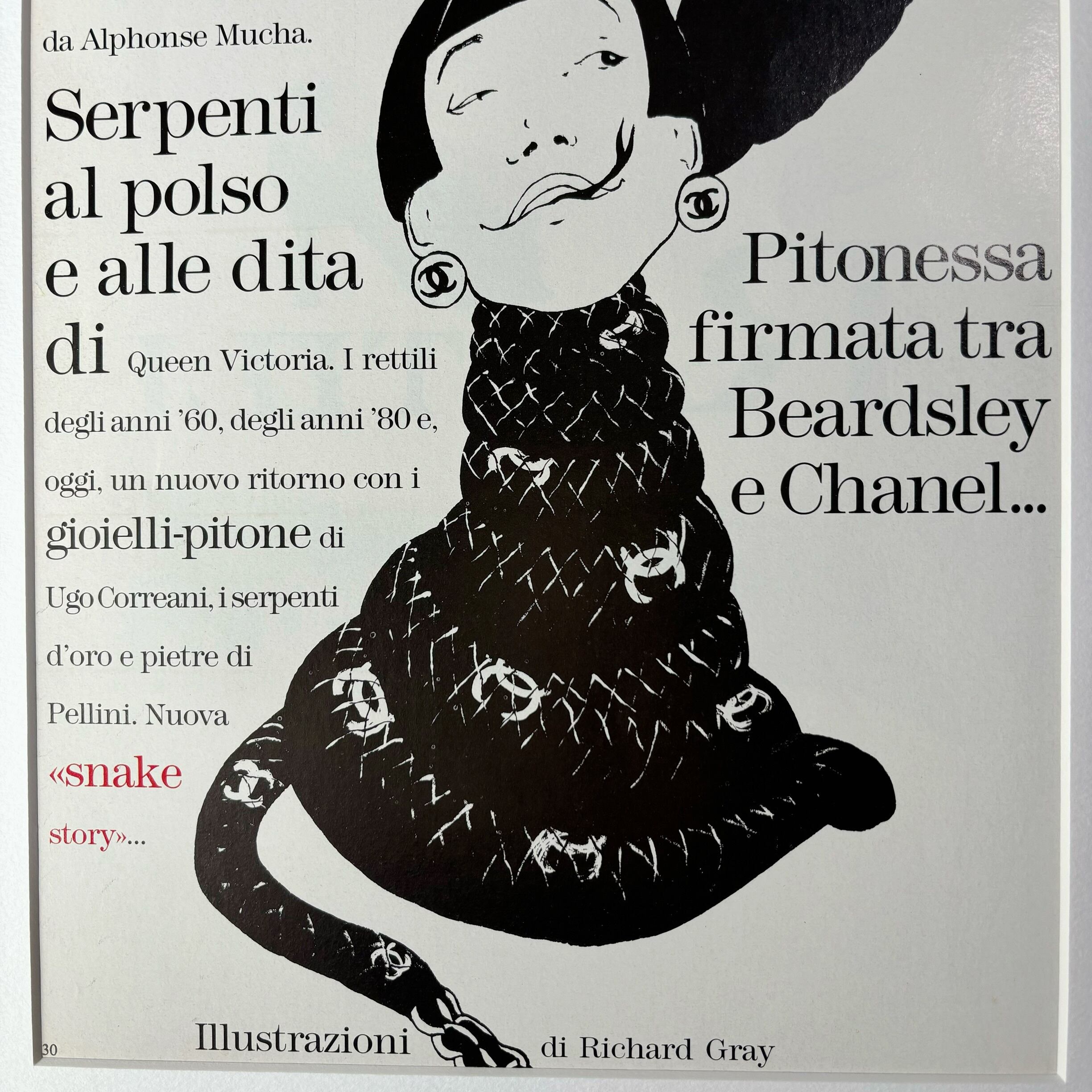 1992 広告 巳年の正月飾りに！＞CHANEL シャネル ポスター