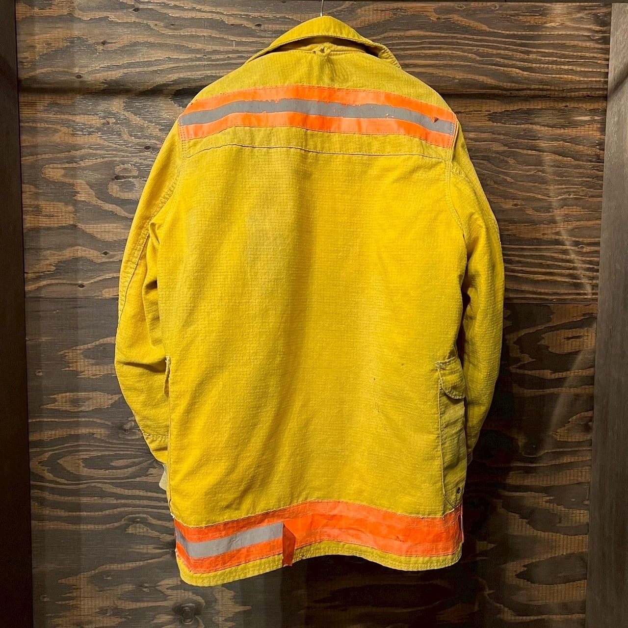 90s USA 消防隊 実物 Fyrepel ファイヤーマン ジャケット ライナー付き