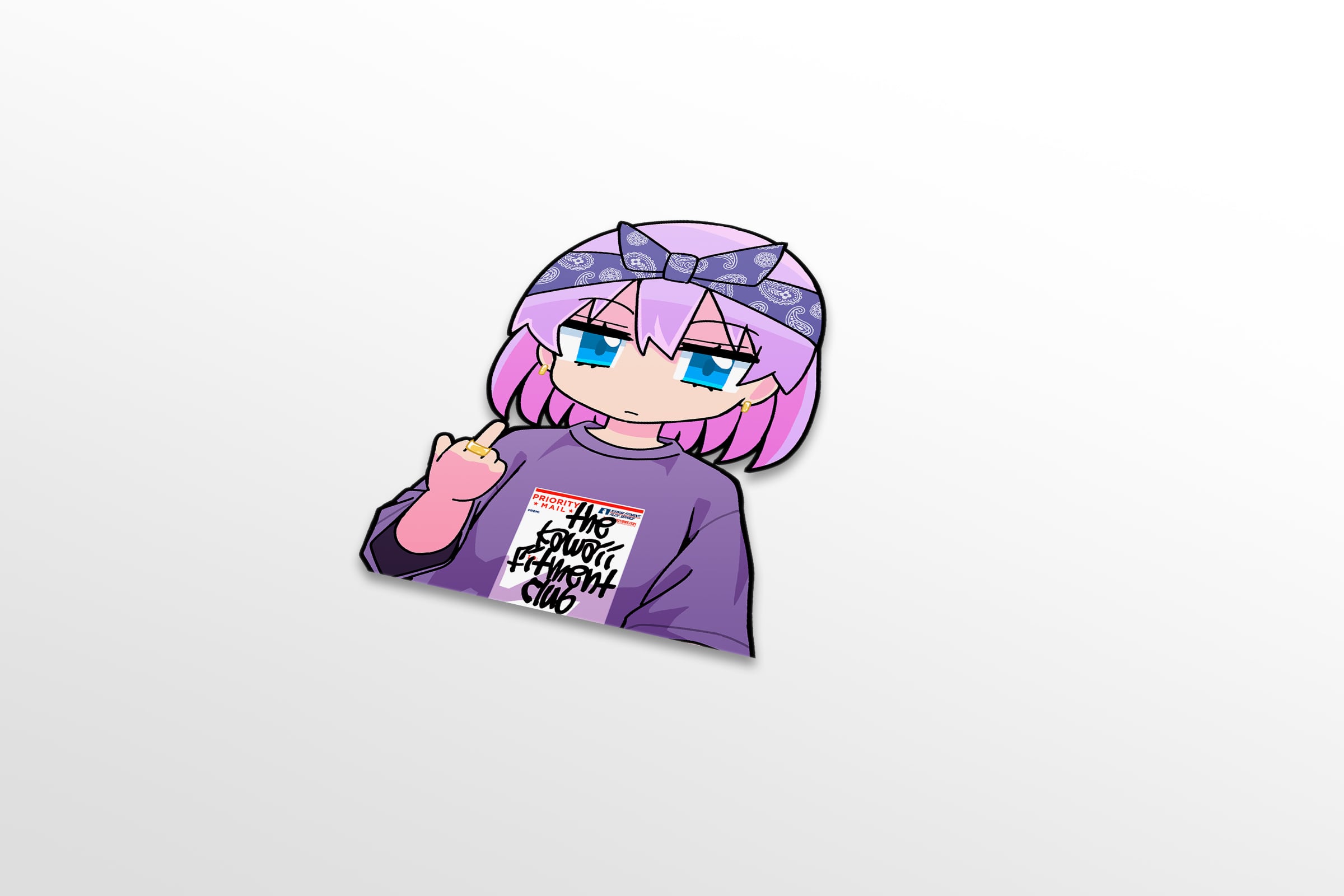 KF Peeking sticker KFchan ver.32 | KAWAII FITMENT.