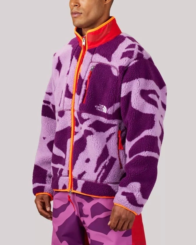 The North Face Kaws Fleece Jacket Purple