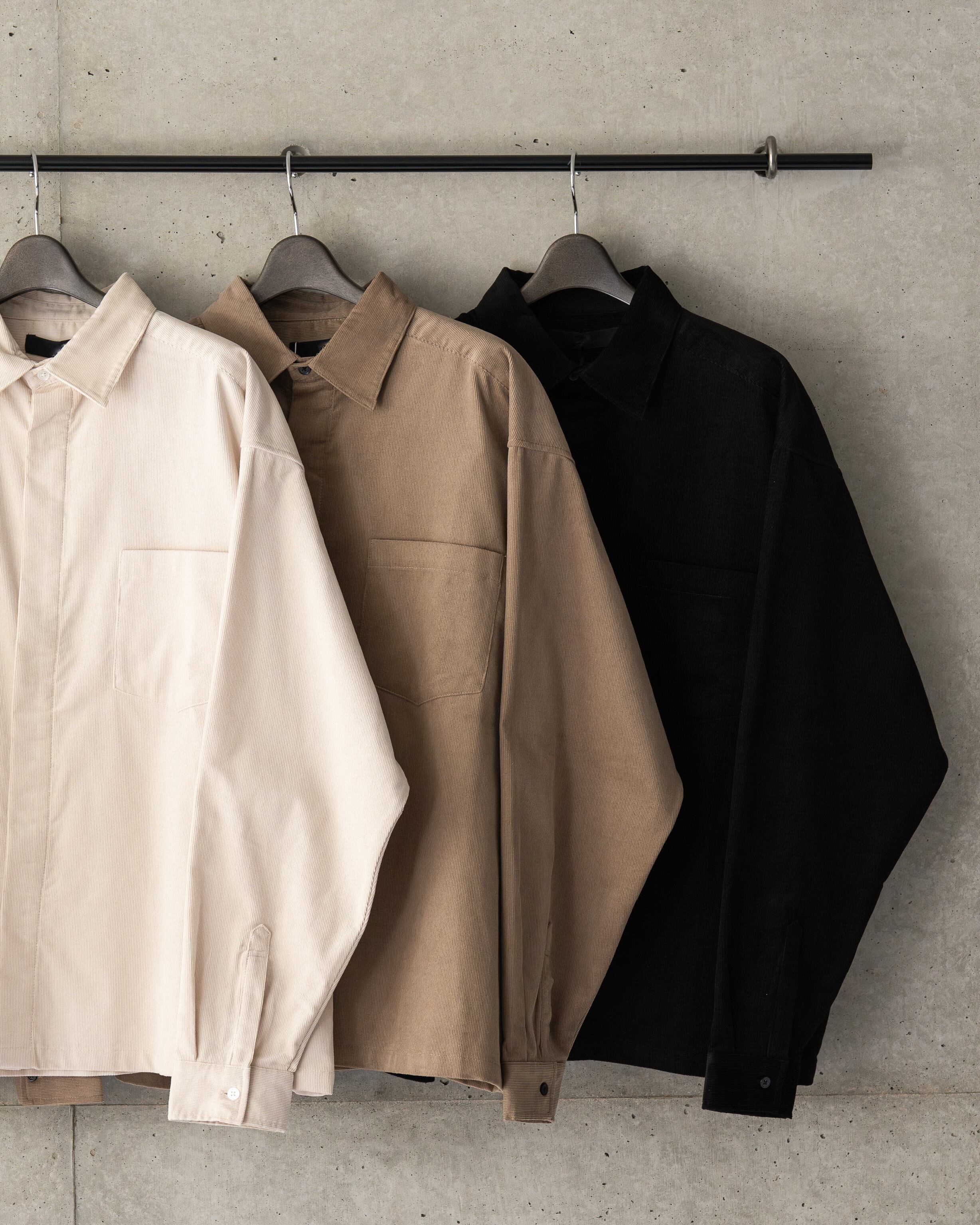 Fly Front Corduroy Shirts［2516amy-5 ］コーデュロイシャツ | AMUY