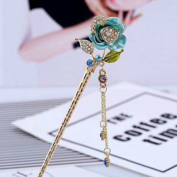 薔薇ハート＊簪 1_628b226ff06b94d995ef270478d9