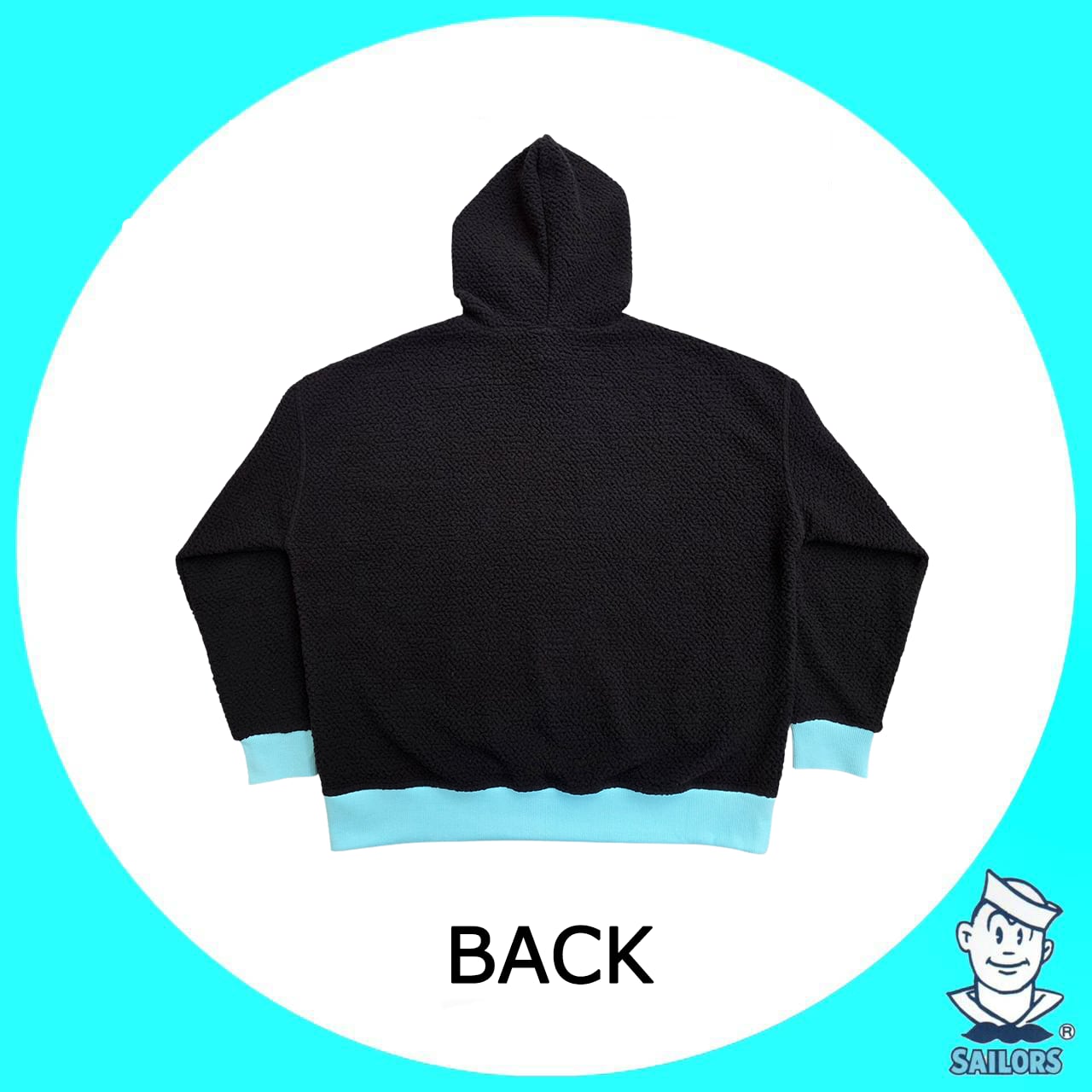 モコモコBIGパーカー 黒【ワンサイズ】 | セーラーズsailors