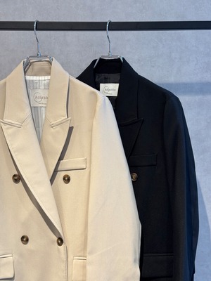 double brest twill chester coat