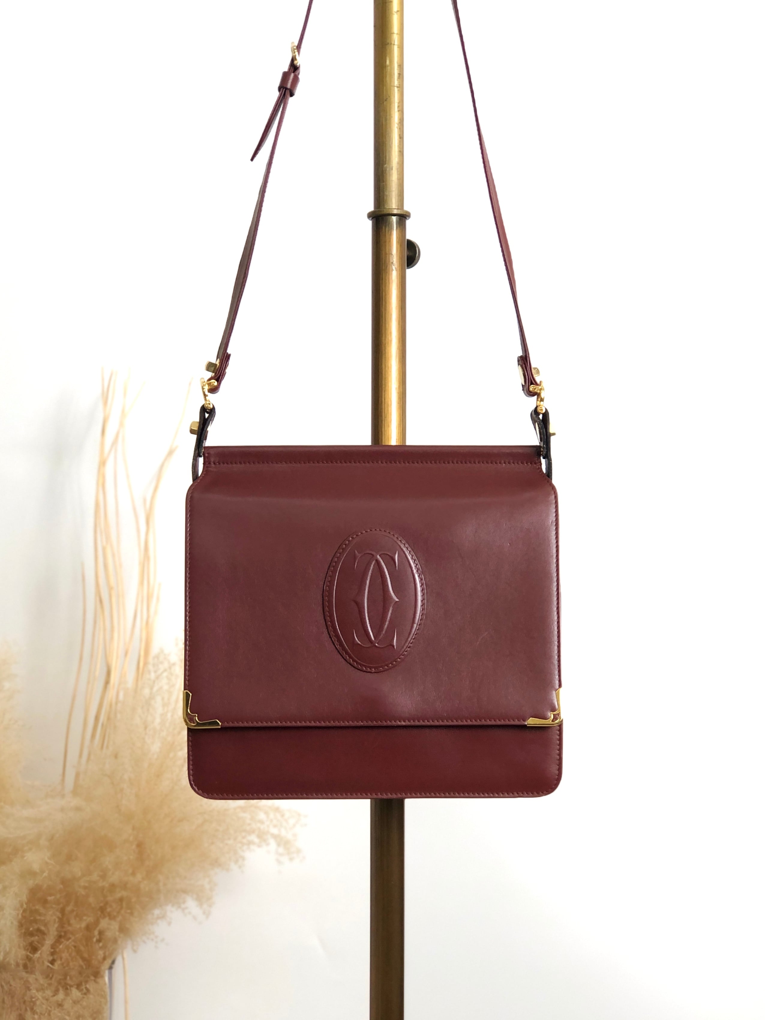 Cartier カルティエ ポーチ ブラック パンテール レザー vintage