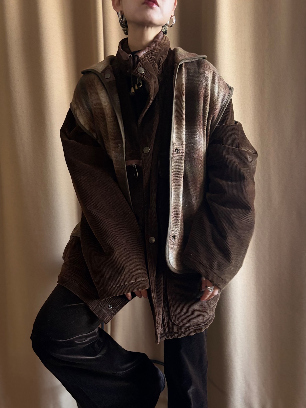 MADE IN ITALY brown corduroy jacket-5109-12