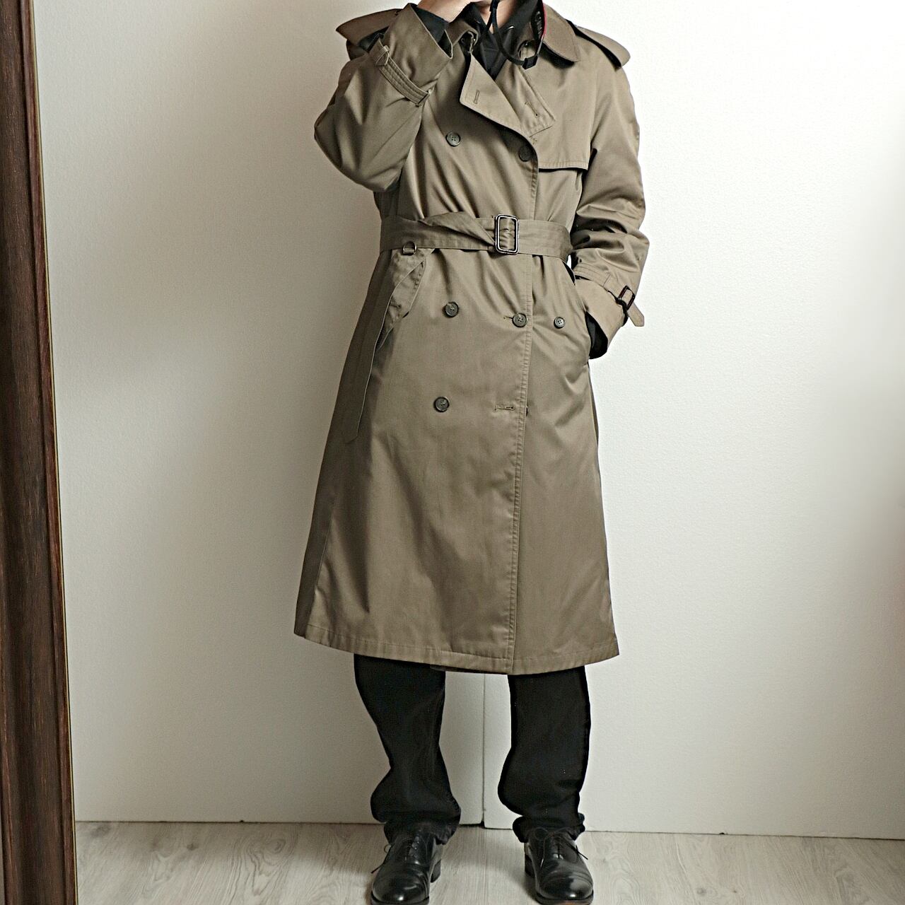 Mackintosh by WEATHERFAIR マッキントッシュ ダブル トレンチコート 付け襟 古着 古着 used