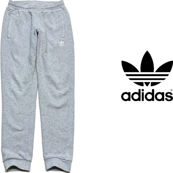 1点物◇アディダスadidasグレー灰色スウェットパンツ古着メンズSM
