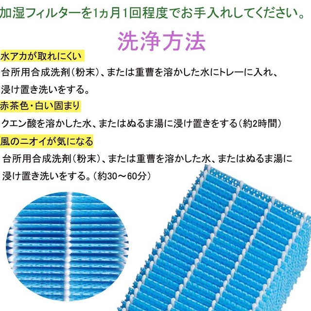 HOUQUA FZ-H40MF 加湿フィルター KI-JS40 KI-HS40 フィルター KI-LS40 加湿器用フィルター 2枚 互換品