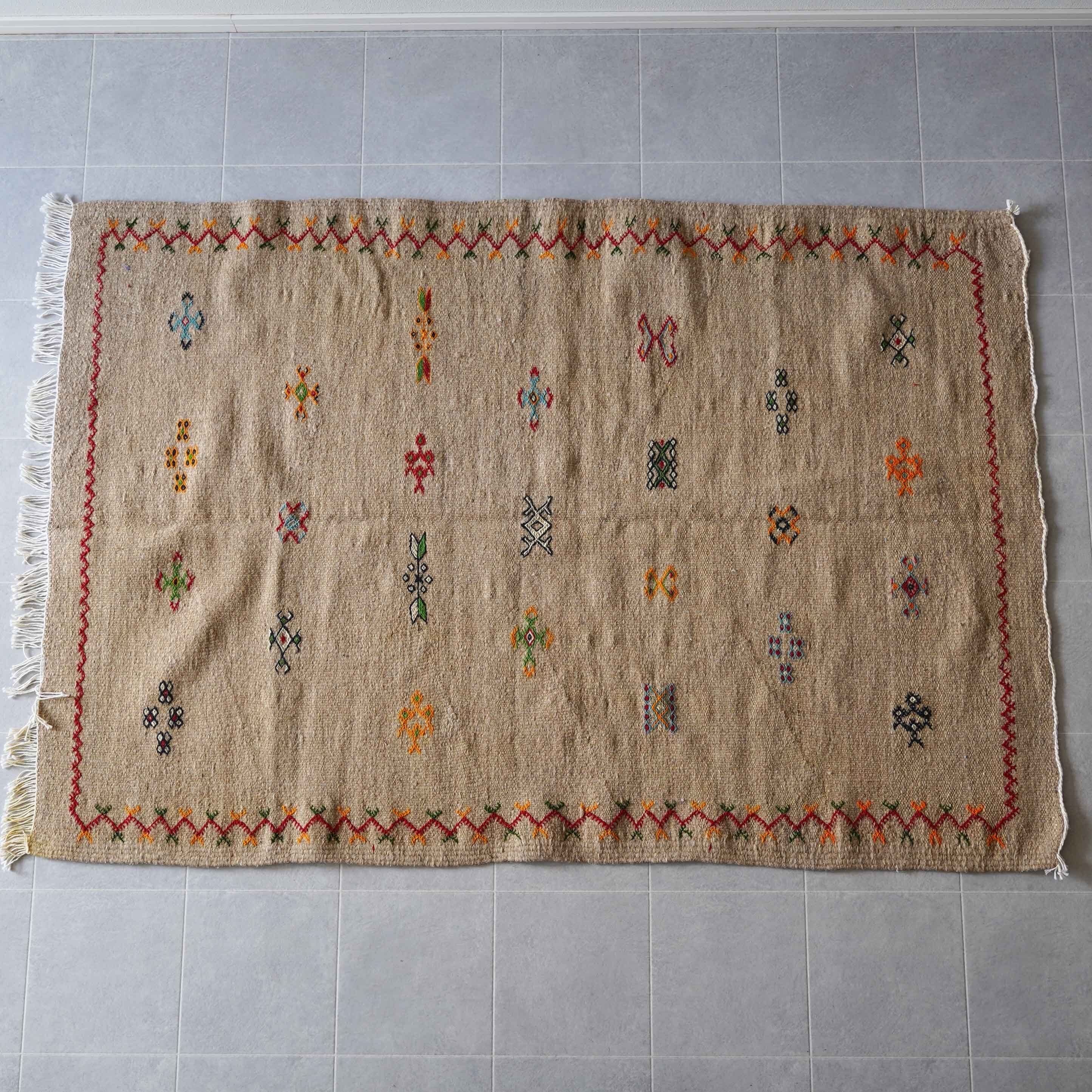 【新品/一点物】ハンドメイド モロッコラグ 103×68 No.9 新品/一点物】ハンドメイド モロッコラグ 103×68 No.9 ラグ