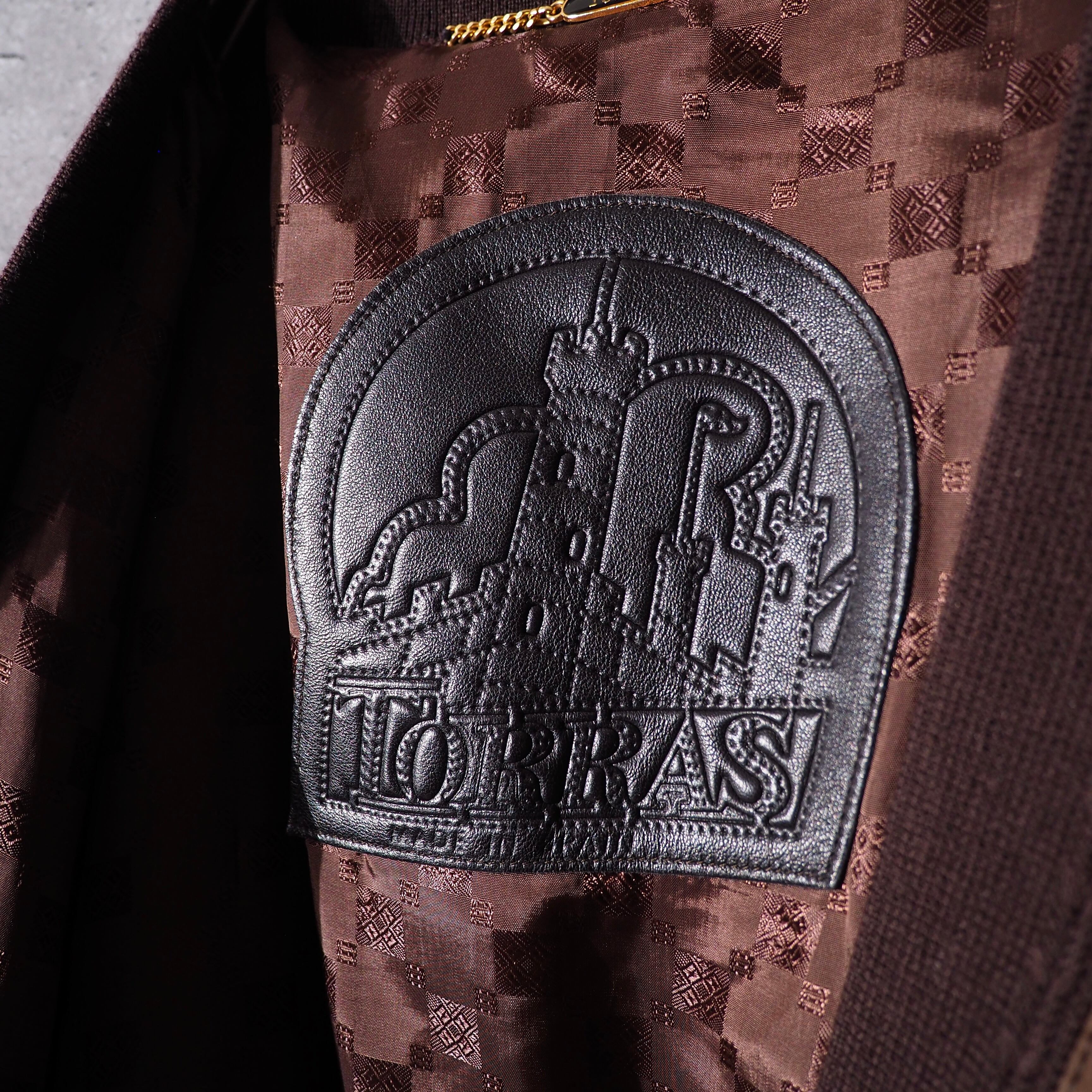 Torras ” Special suede leather panel combinations vintage loose 