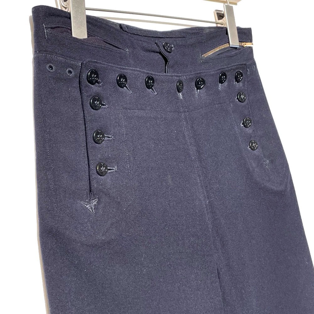USNAVY] Vintage 13 Button Wool Sailor Pants [1950s-] Vintage Wool