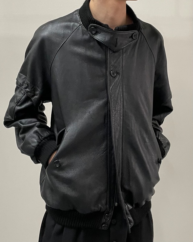 【dunhill】detail leather jacket