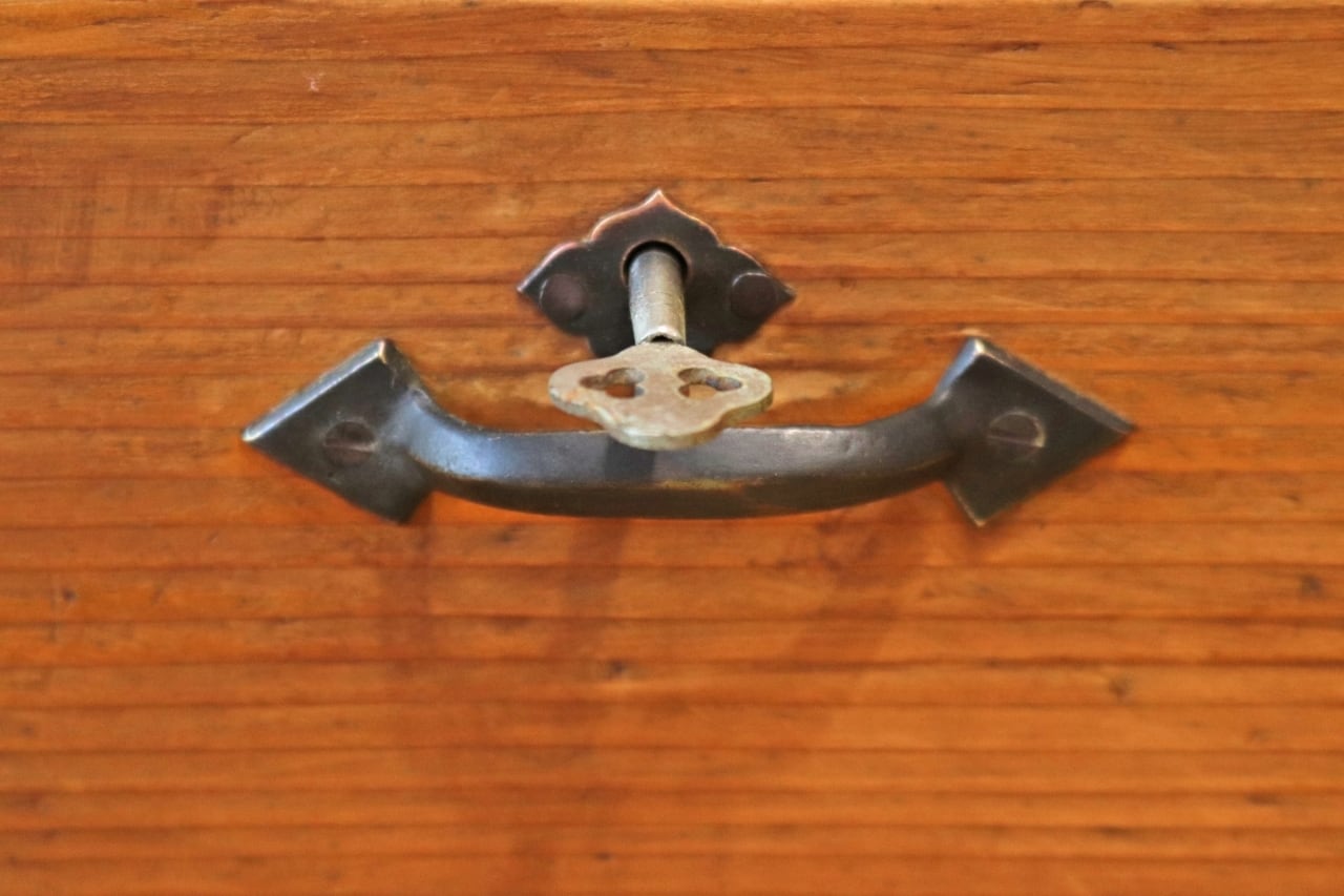 レトロ 卓上 大きめ 小引き出し 抽斗 5杯 収納 小物入れ レターケース