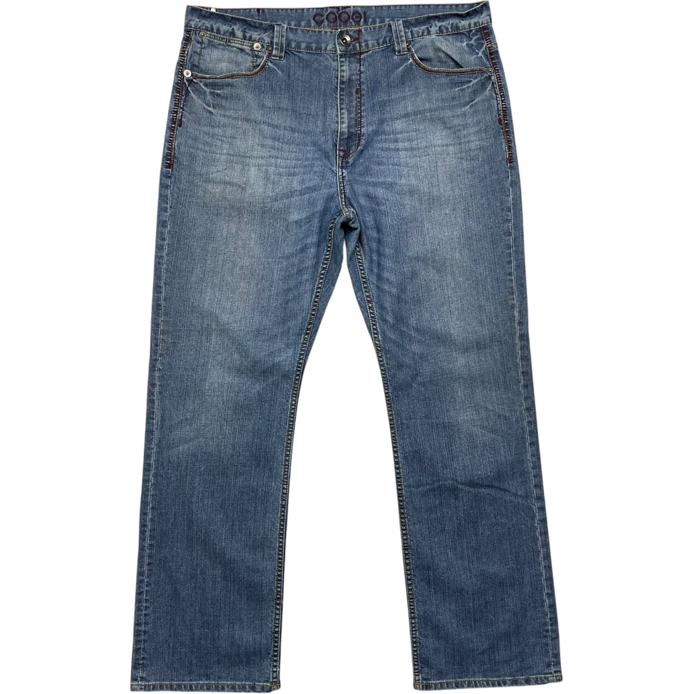 《実寸 W43L34》 COOGI デニムパンツ 色落ちブルー no.5099