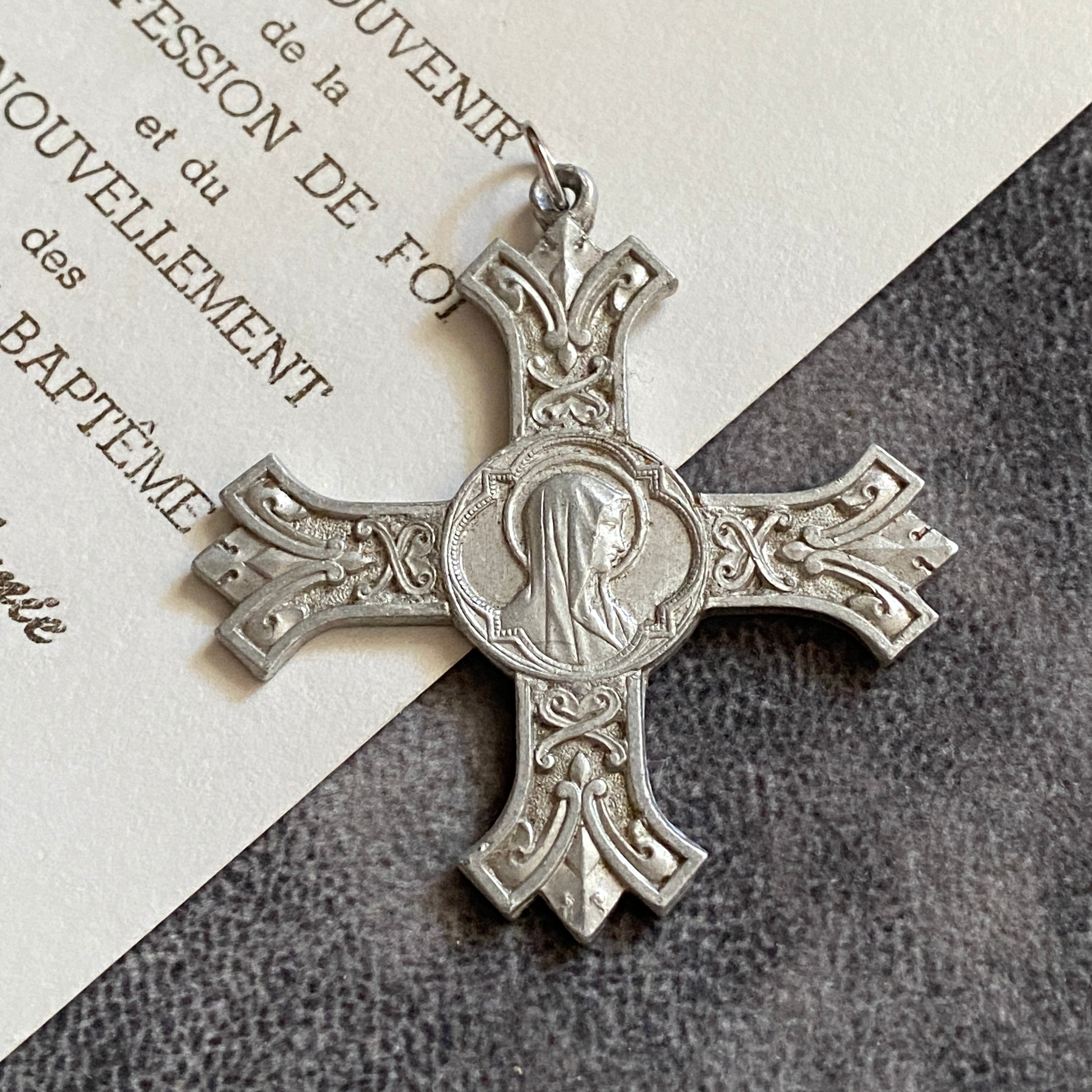 クロス | Antique medaille Mary