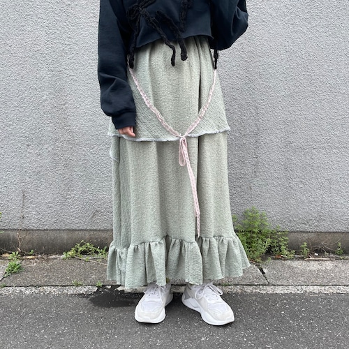 yushokobayashi/green skirt