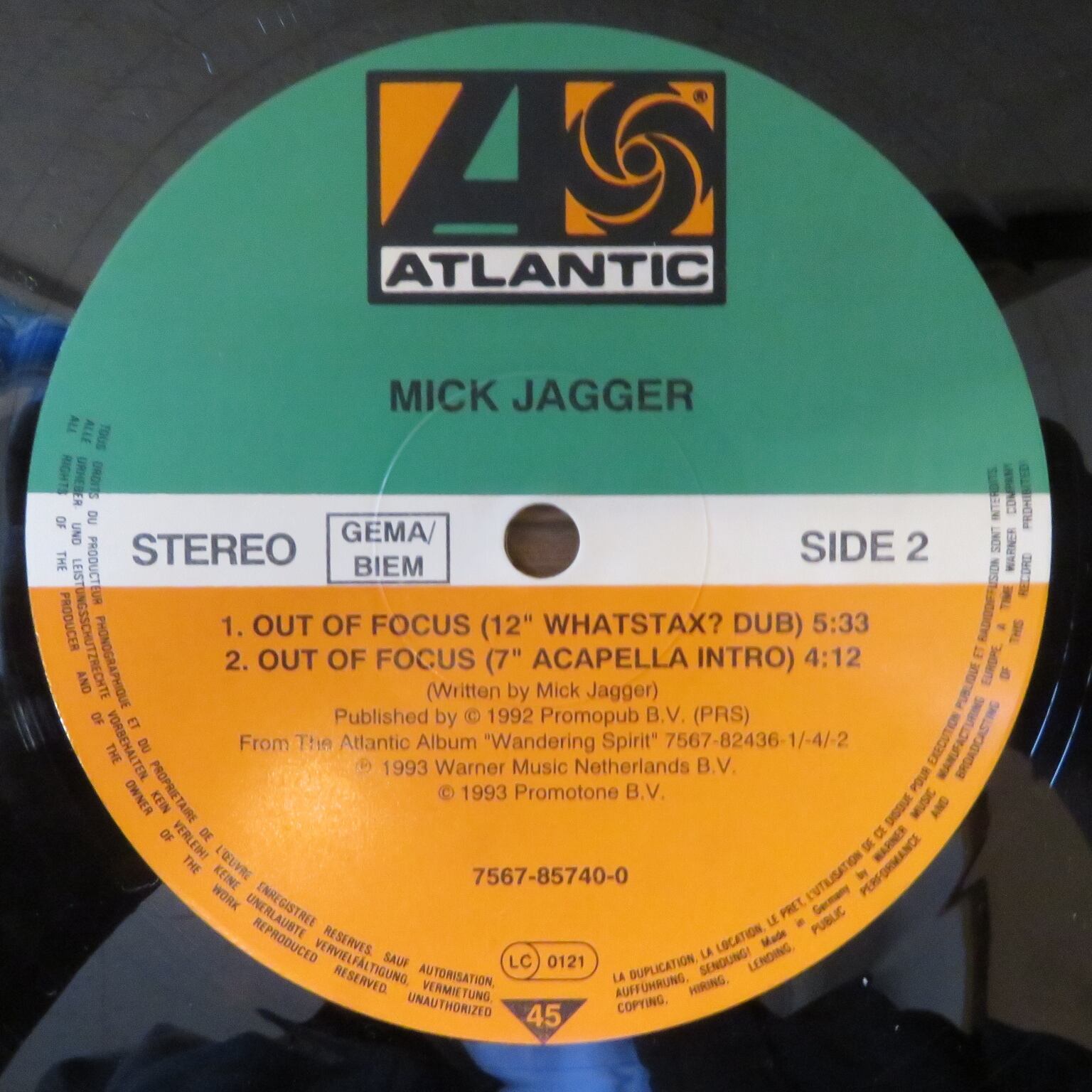 Mick Jagger / Out Of Focus [7567-85740-0] - 画像4