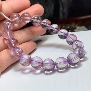 4.1部ファントム状☆可愛いコントラスト・エレスチャルアメジスト ブレスレット