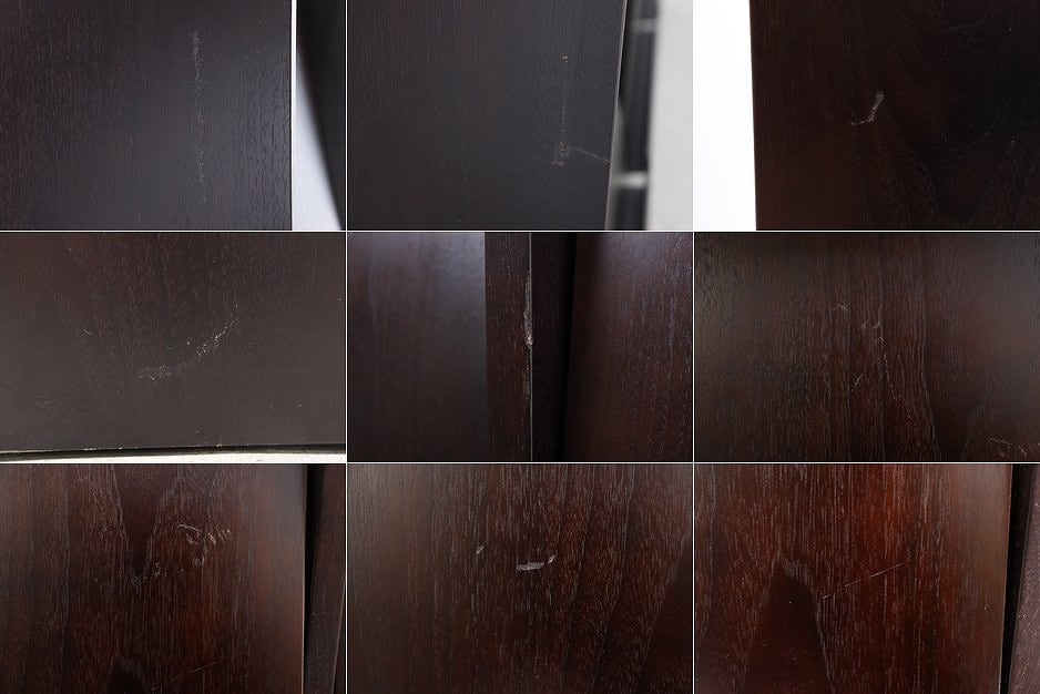 商談中 タモ材 フラップ キャビネット マガジン レコードラック サイド