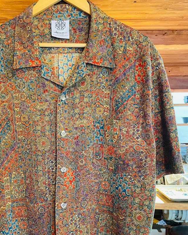 SARASA - ALOHA SHIRT / アロハシャツ キモノシャツ 更紗文様