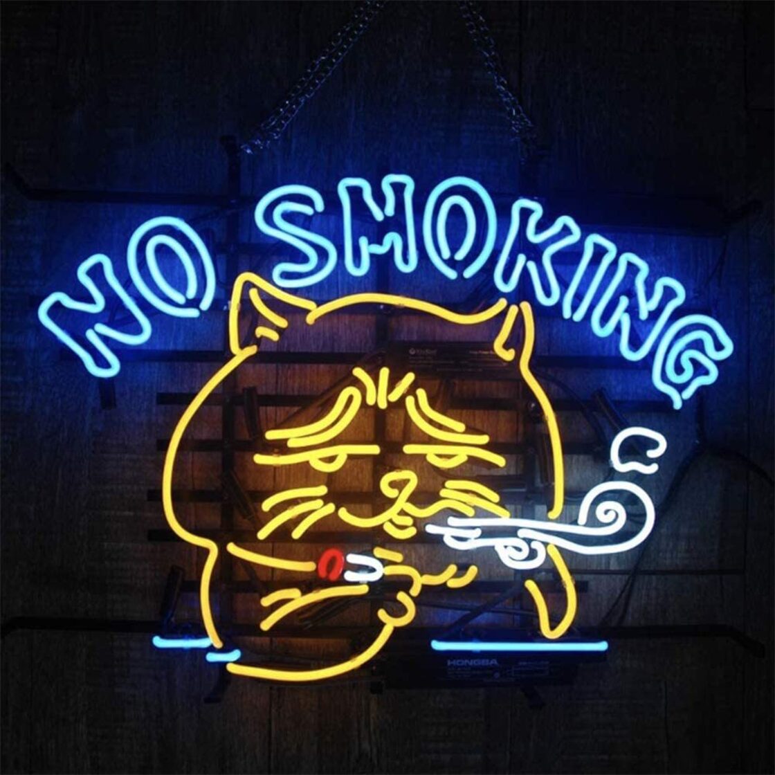 猫 キャット タバコ NO SMOKING ネオン管 ネオンサイン オーダーメイド 
