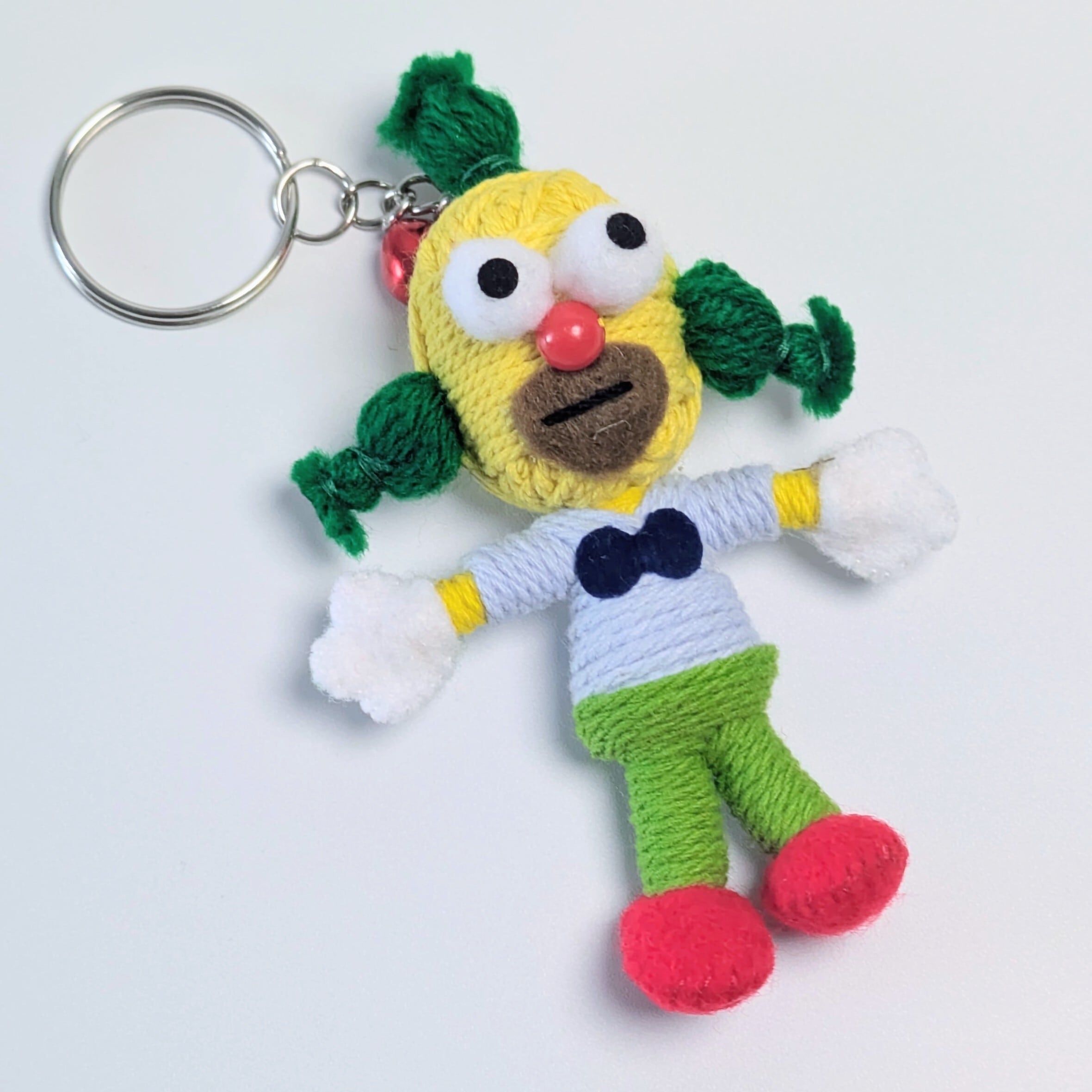 【 The Simpsons / ザ シンプソンズ / クラスティ・ザ・クラウン 】 Voodoo doll KeyHolder / ブードゥー人形 / 身代わり人形 /お守り人形  〚アメリカン雑貨 アメトイ〛