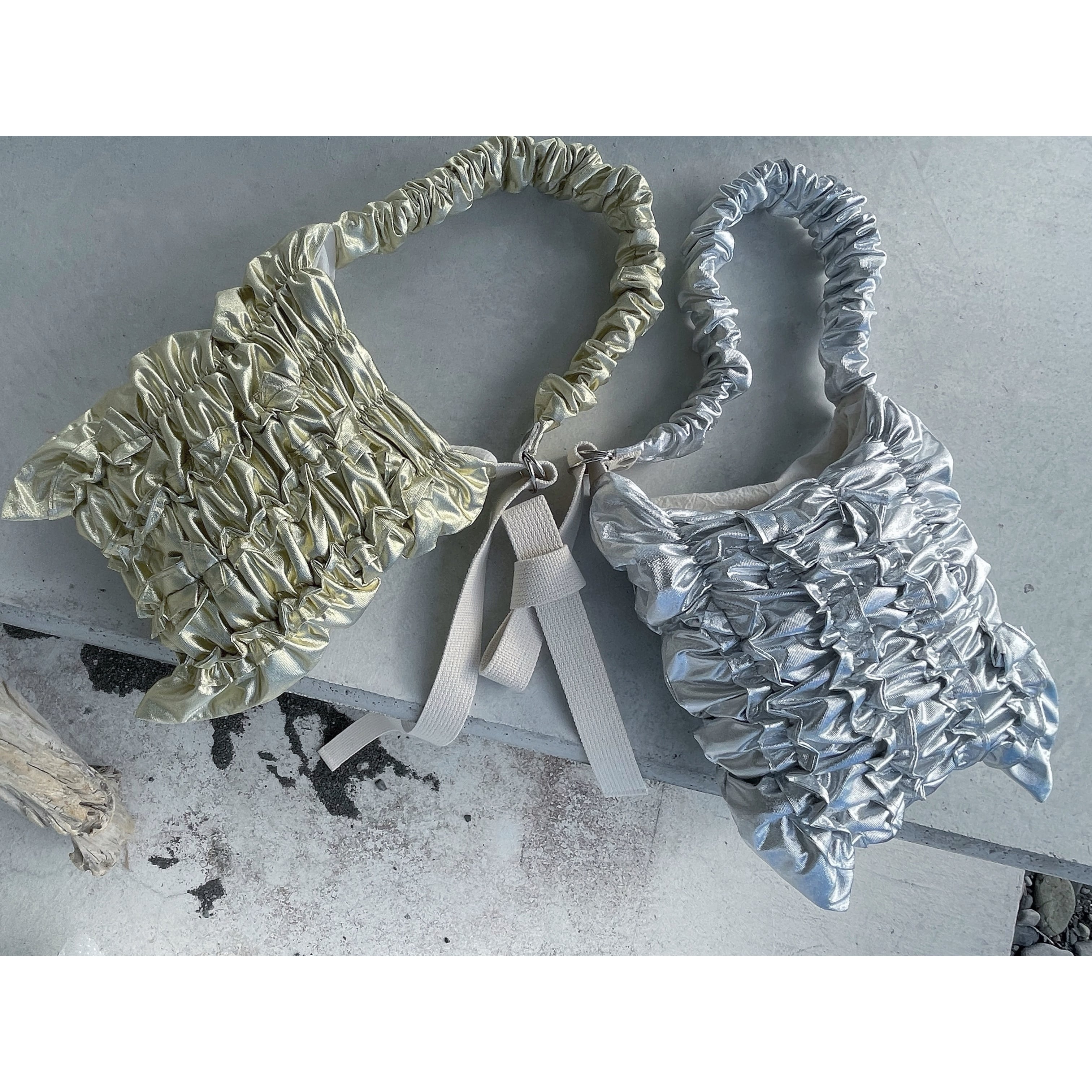 COLLAGE BAG GATHER HANDLE <METALLIC> #217 | keiyamaguchi_works