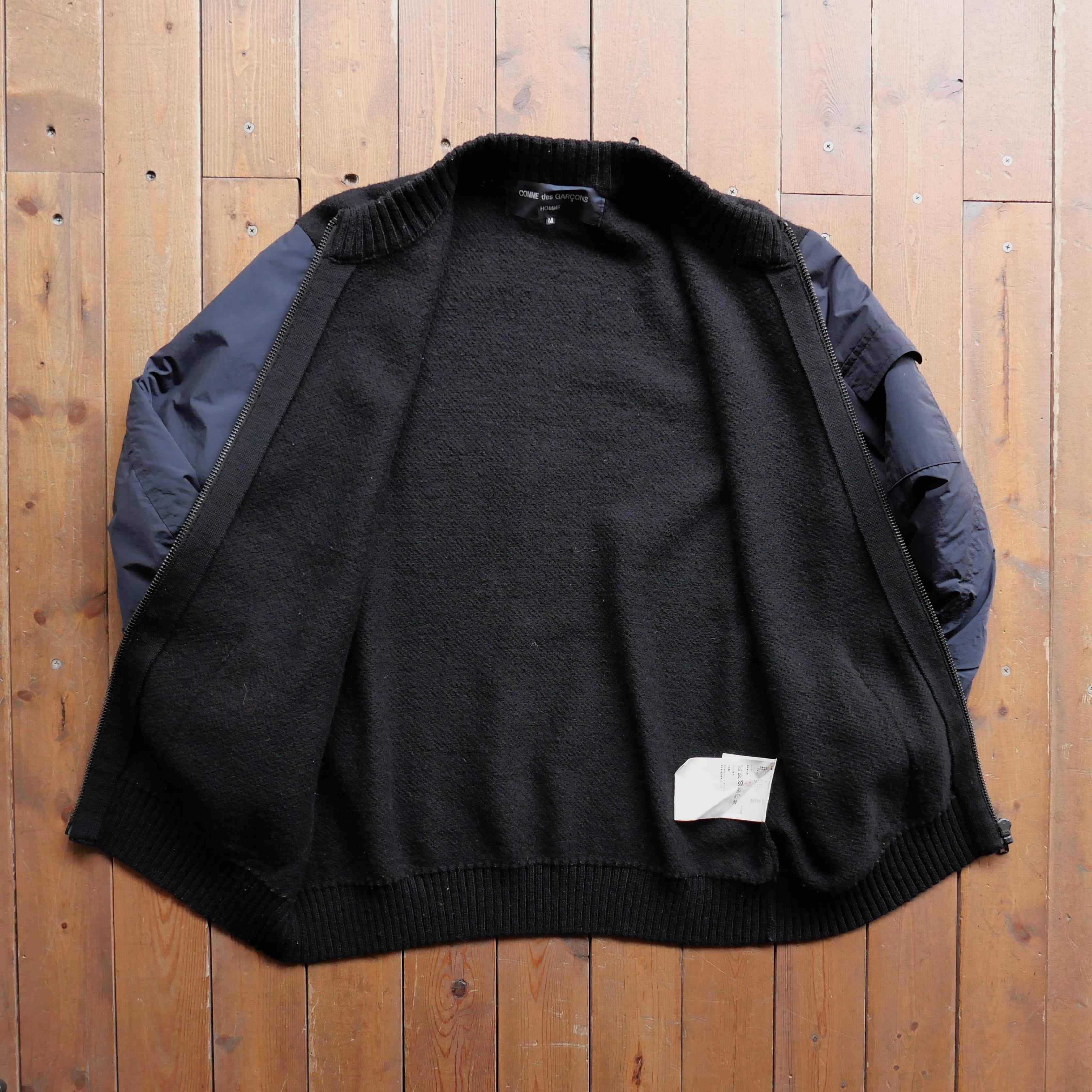 COMME des GARCONS HOMME AD2022 縮絨WOOL×NYLON DOCKING BLOUSON