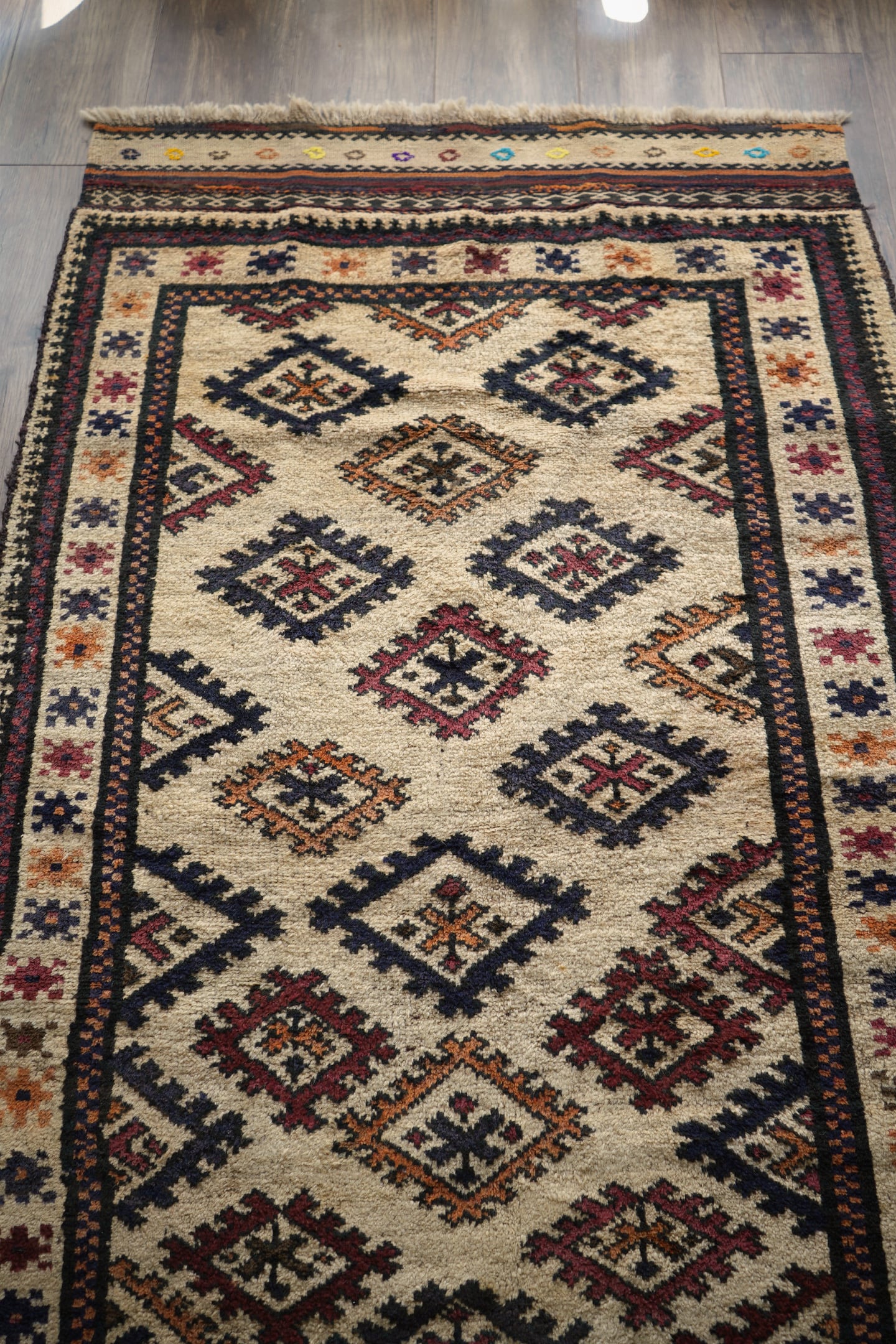 ラグ Taimani rug 819】Vintage Afghan Taimani rug 1980's | ヴィンテージラグ専門店