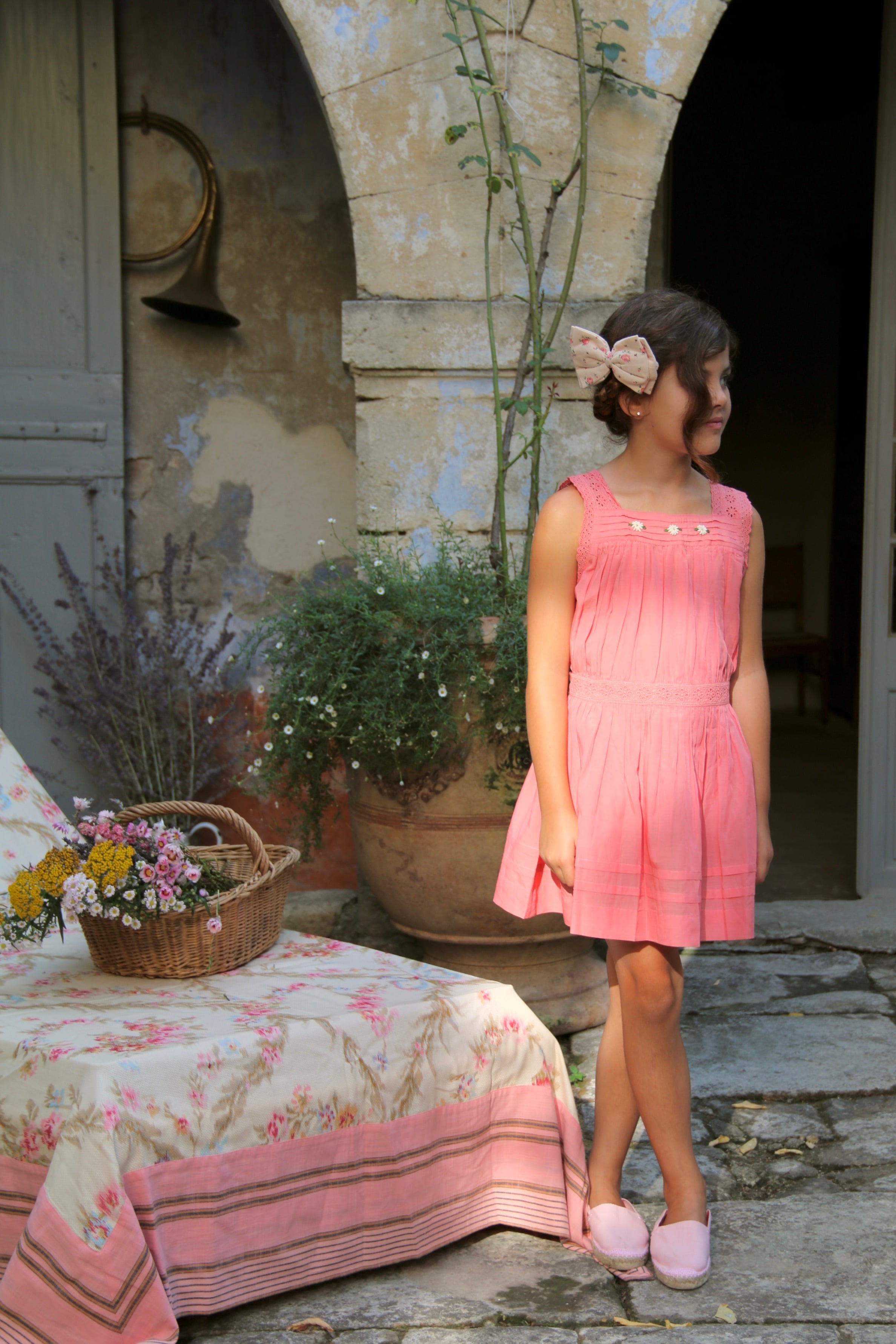 ワンピース Bonjour Diary ELEONORE Dress 2Y Bonjour Diary / Eleonore Dress - Dark Pink | aalto koti