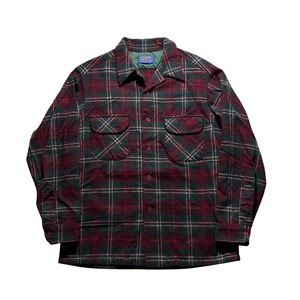 vintage 1970’s PENDLETON wool open collar shirt