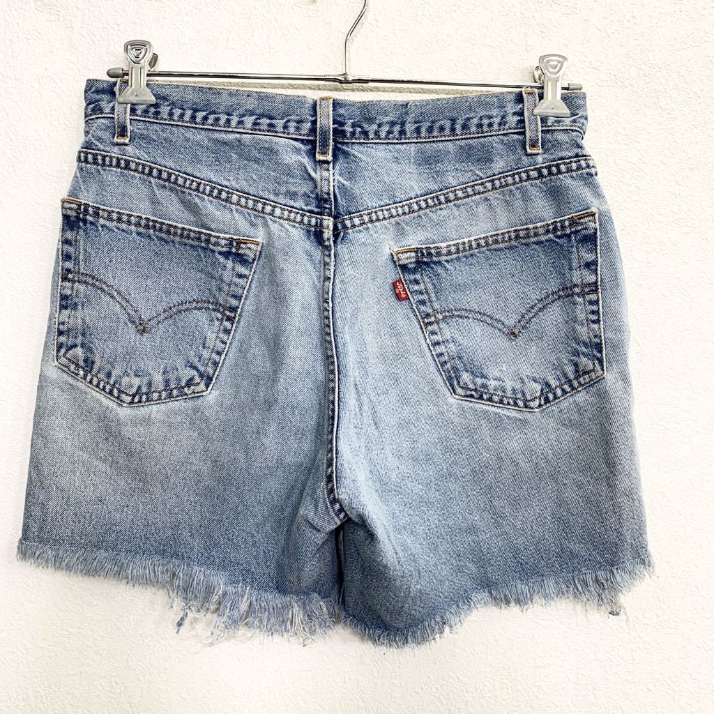 リーバイス550 W34 ブラックデニム ショートパンツ 黒 USA製 Levi's