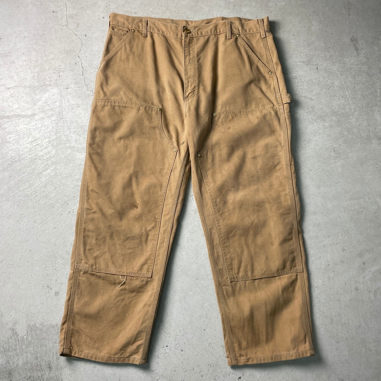 90年代 Carhartt カーハート ダック地 ダブルニー ペインターパンツ 