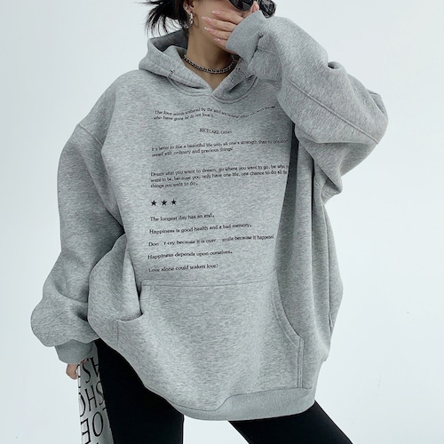 Street Letter Sweat Hoodie＜2colors＞　1036
