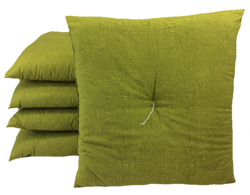 座布団 55×59cm  やわらぎ 緑 5枚セット