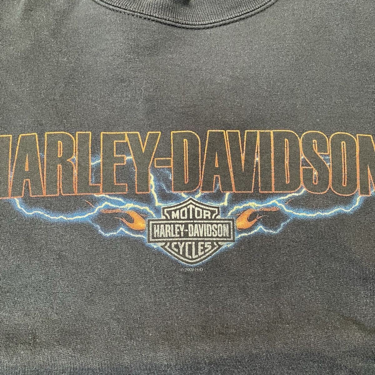 00s Harley-Davidson スウェット XL メキシコ製 ブラック フェード