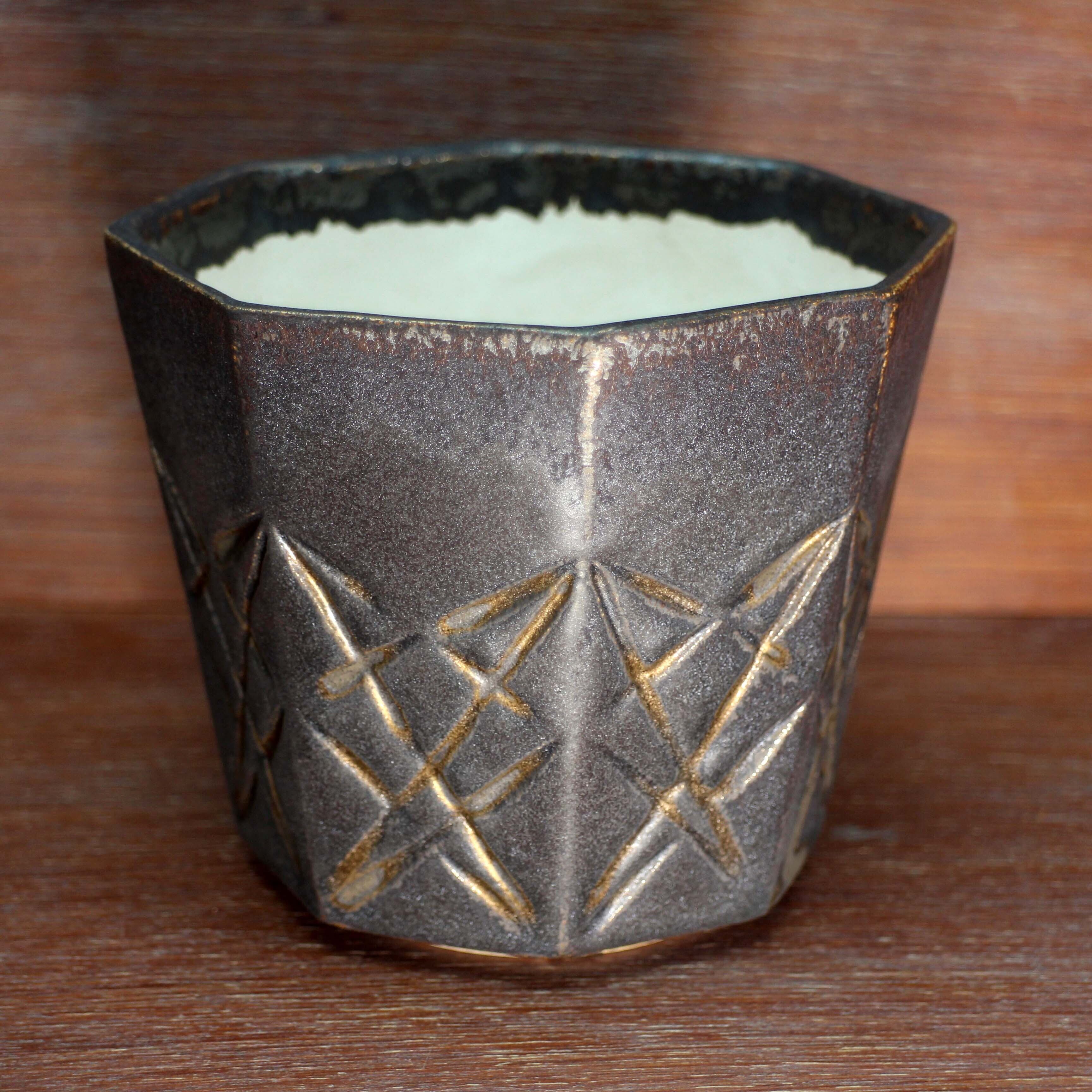 陶器製植木鉢［八角鉢①］ | 縁側陶房