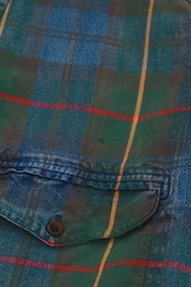 claiborne denim-ish check shirt