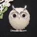 フクロウのブローチ　コスチュームジュエリーのセール通販  10558B