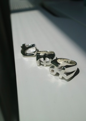 HIRAGANA ring[silver/gold]