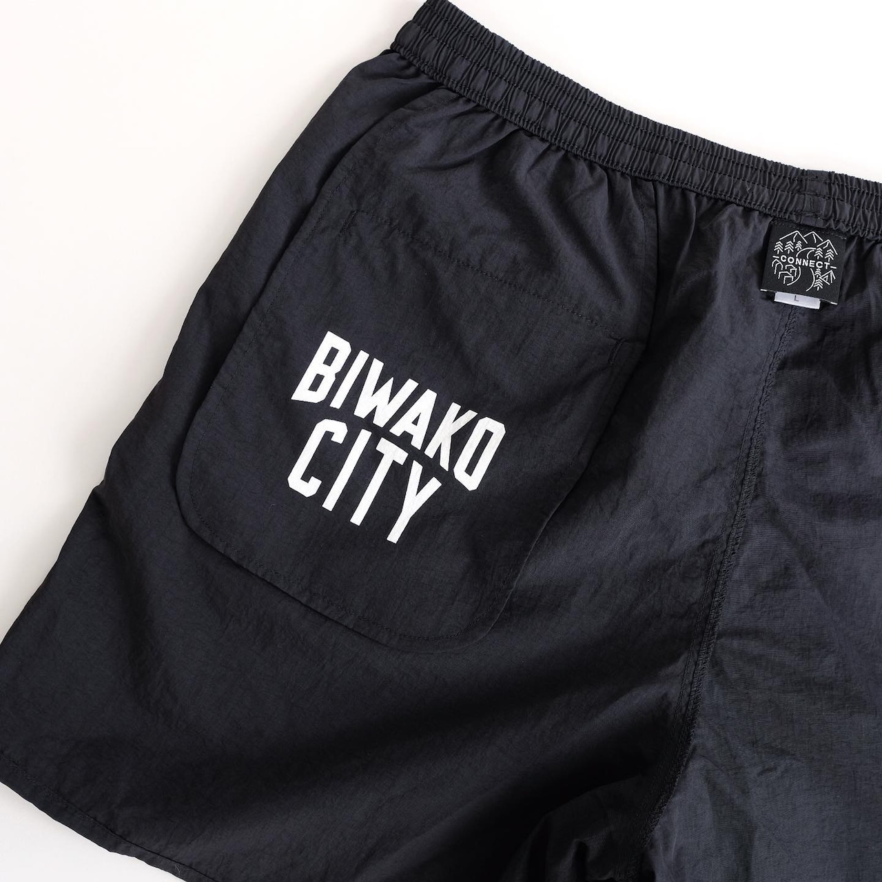 BIWAKO CITY / NYLON SHORTS / BLACK