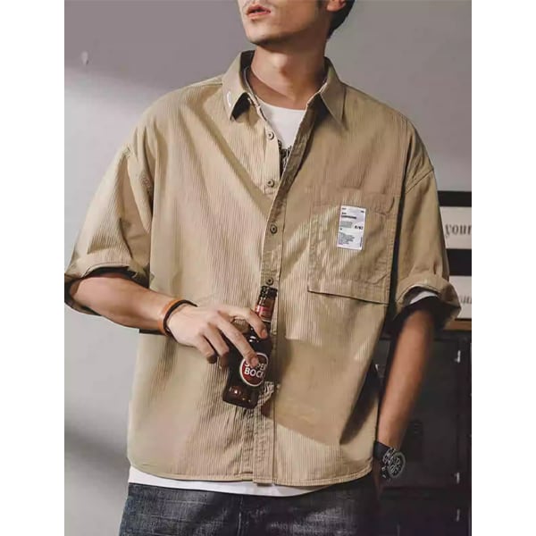 Front pocket design shirt P534