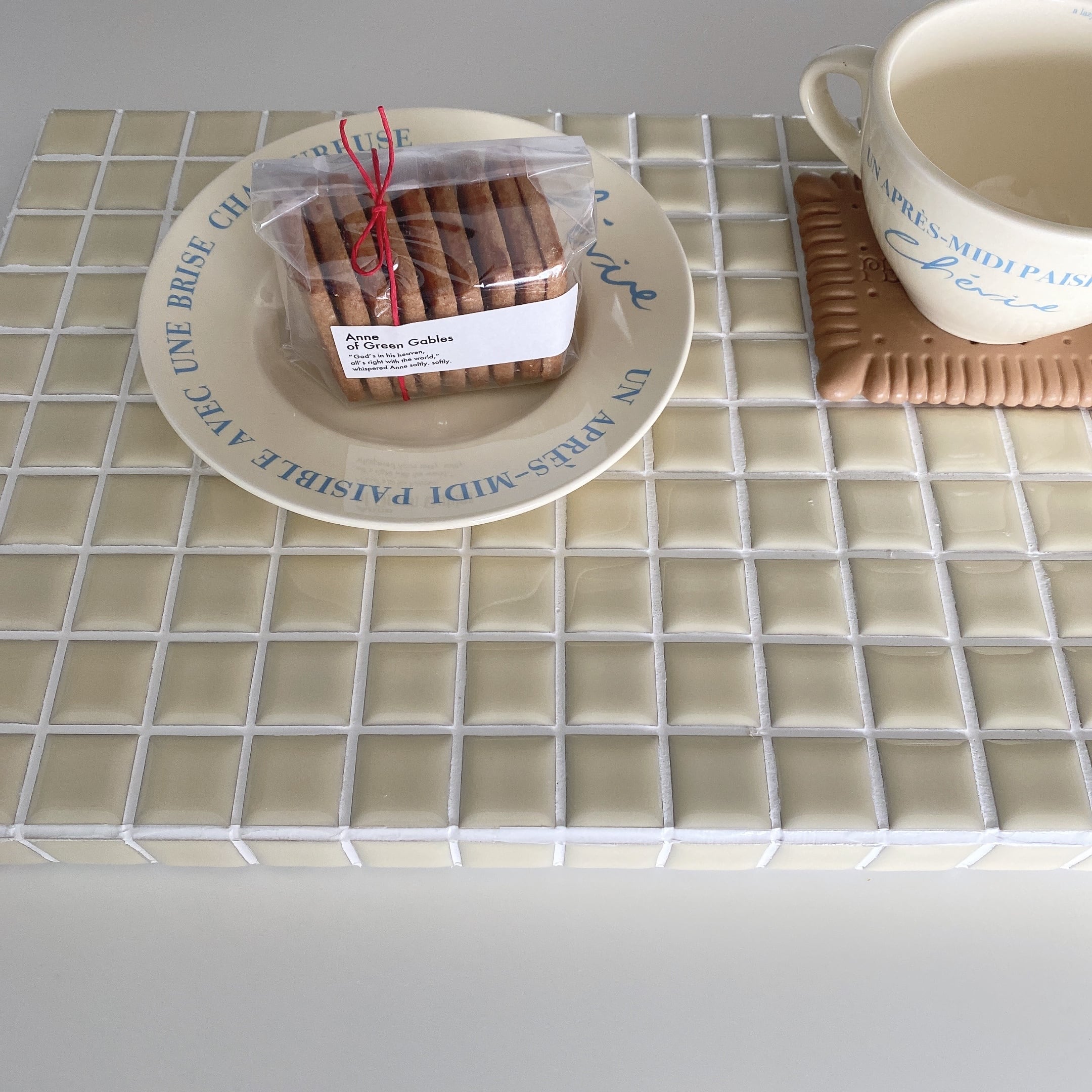 韓国インテリア タイルプレートディスプレイタイル台 タイル家具