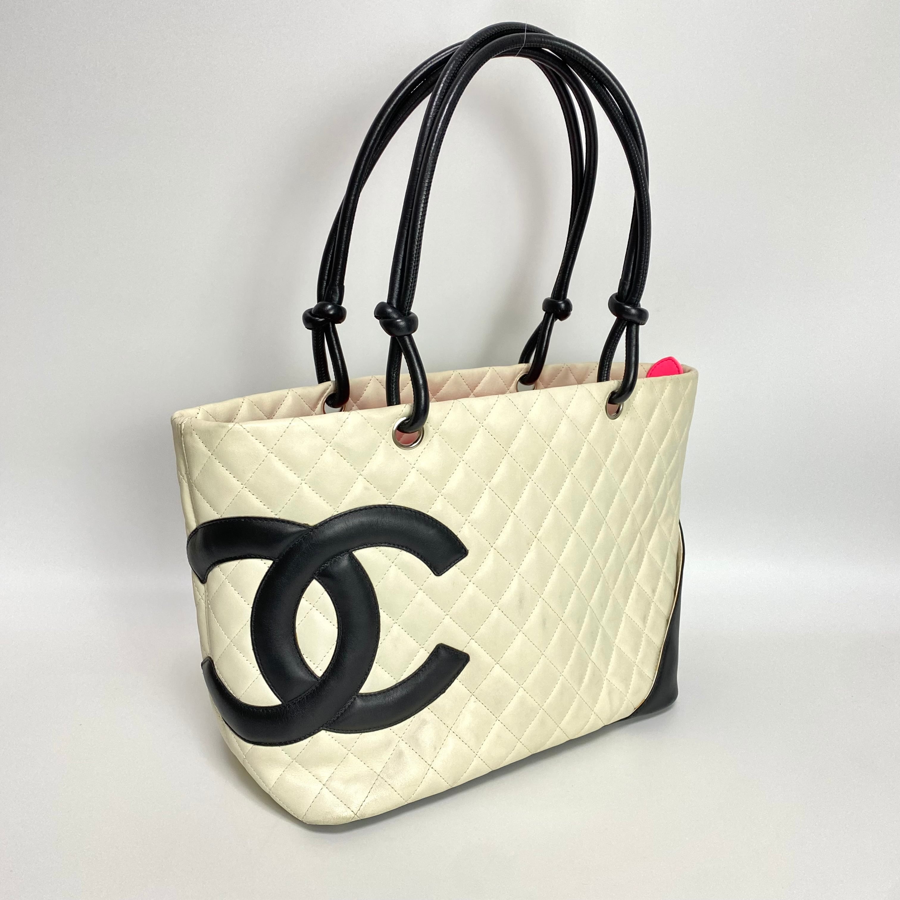 トートバッグ◆極美品◇CHANEL◆シャネル 正規品 カンボンラインラージトートバッグ