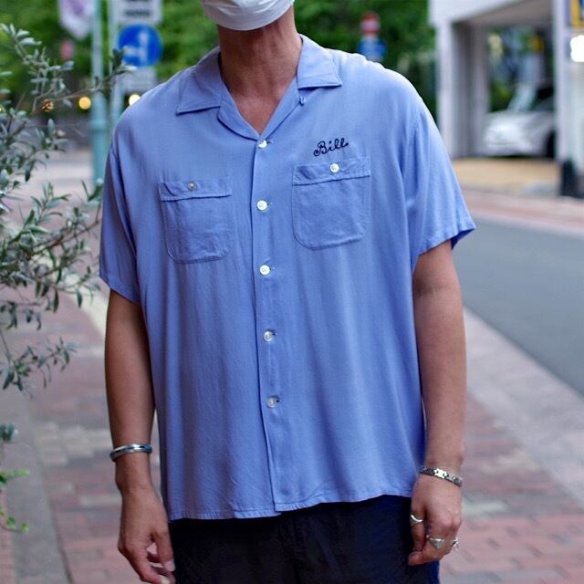 1960s OLYMPIAN Rayon Bowling Shirt / ヴィンテージ レーヨン