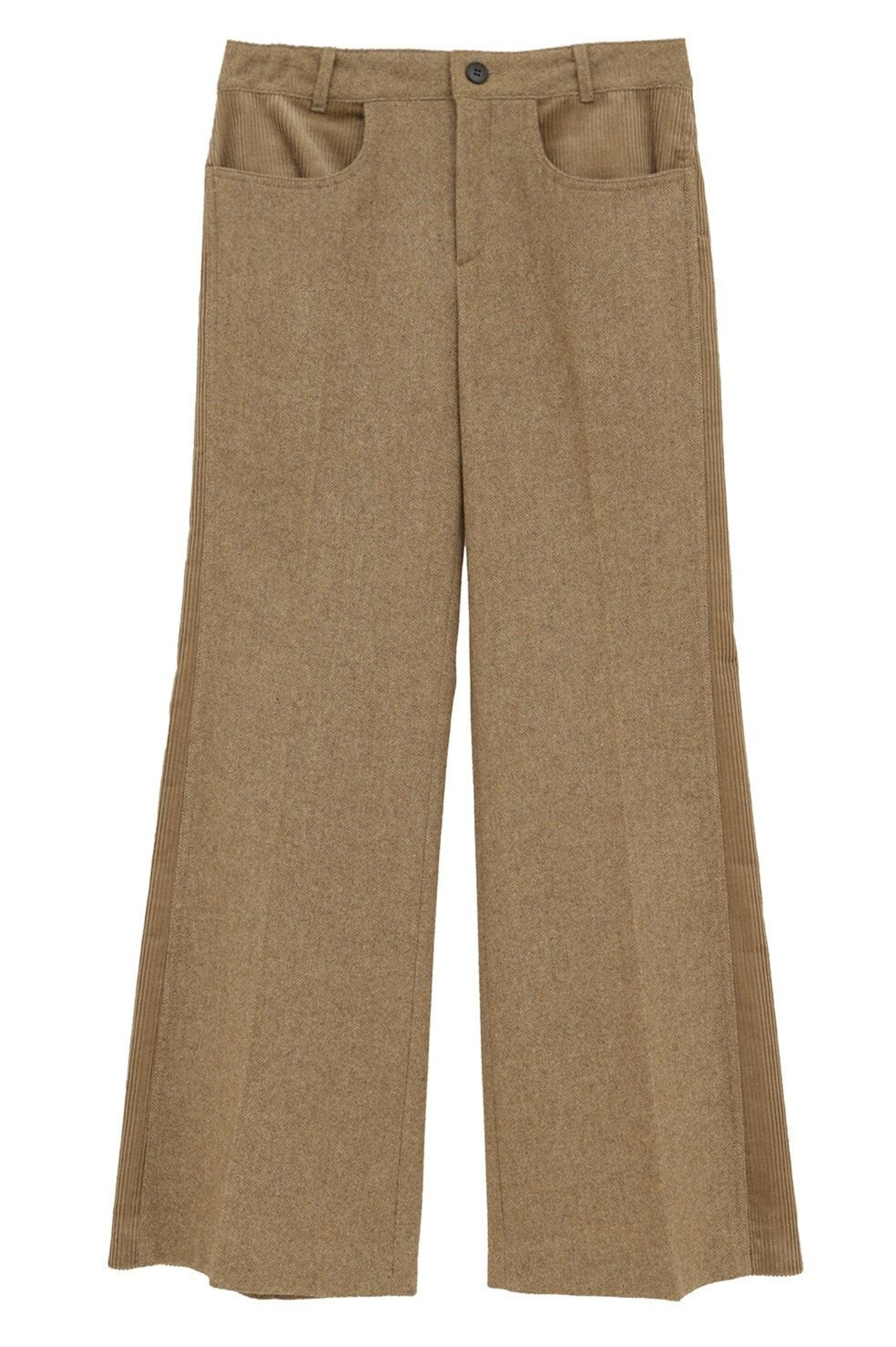 CLANE CORDUROY PANEL MELANGE PANTS
