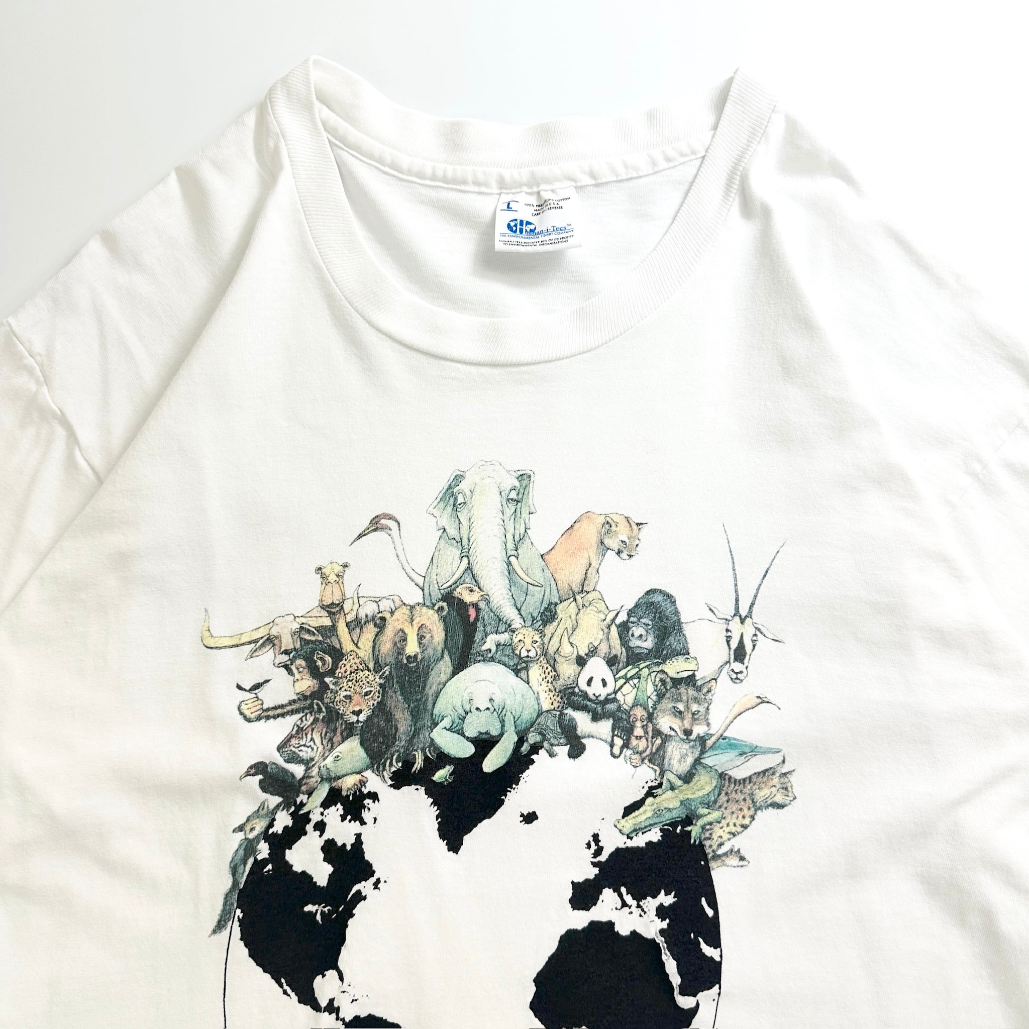 90s Human-i-Tees Animal Earth T-Shirt